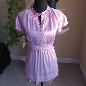 BCBGmaxazria lavender silk blouse